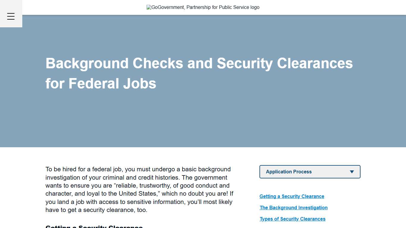 Background Checks and Security Clearances for Federal Jobs • Go Government